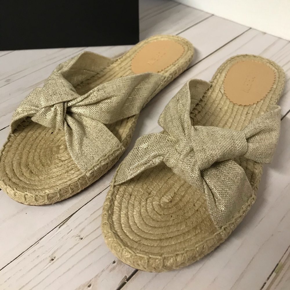 J. Crew Sandal Espadrille size 9 NWT neutral shoe